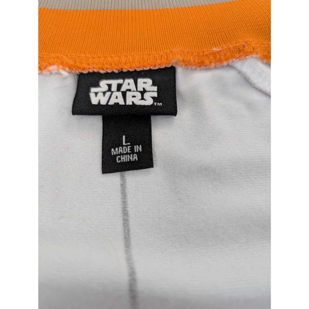THINK GEEK Track Jacket STAR WARS BB-8 Sz L White - Picture 5 of 9